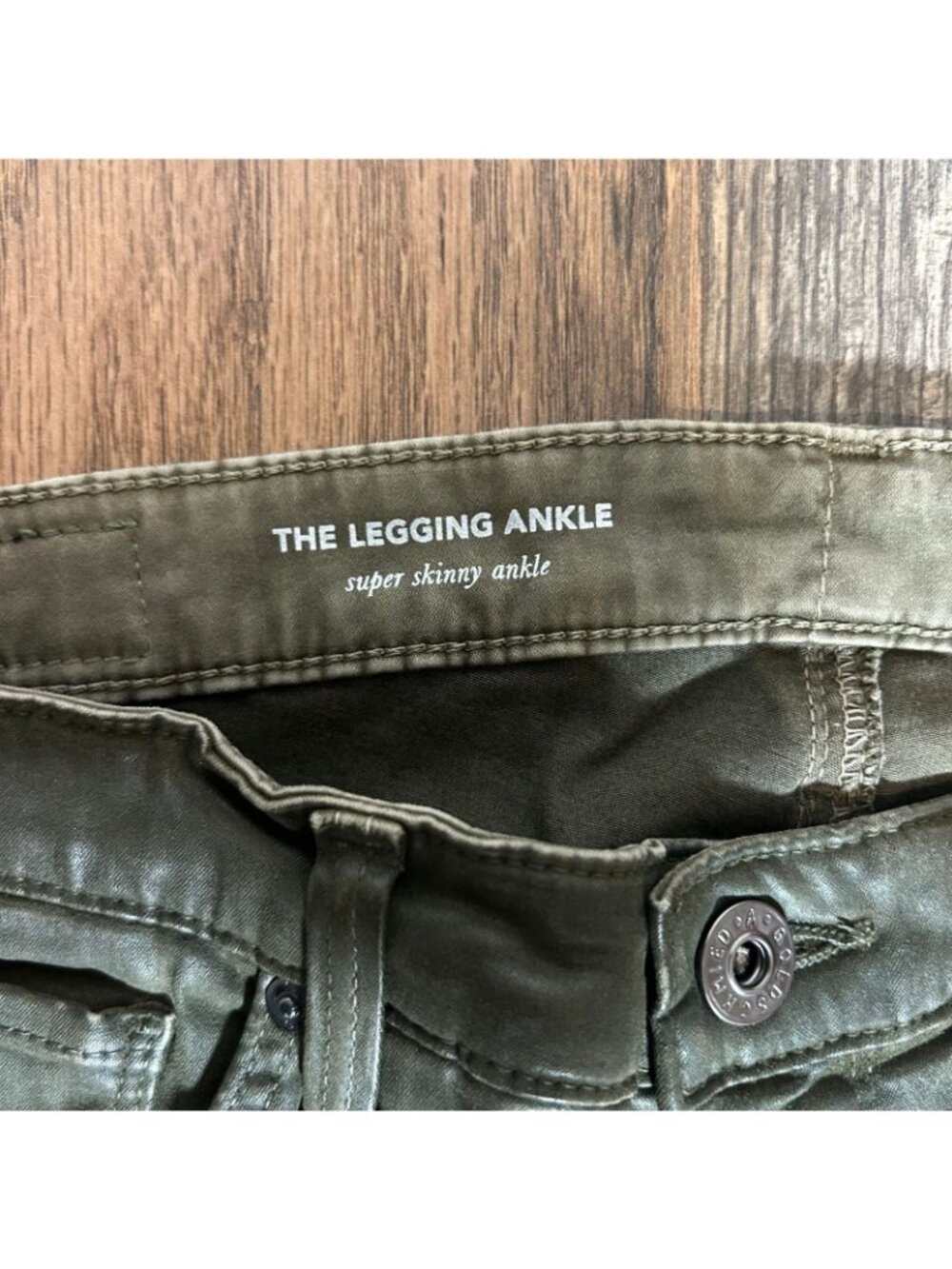 AG Jeans The Legging Ankle Super Skinny Ankle Pants Women's Size 27 Green NWOT! - Picture 3 of 5